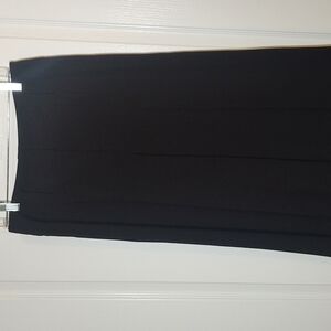 Madison Wide Waistband Pleated Black Women's Trousers